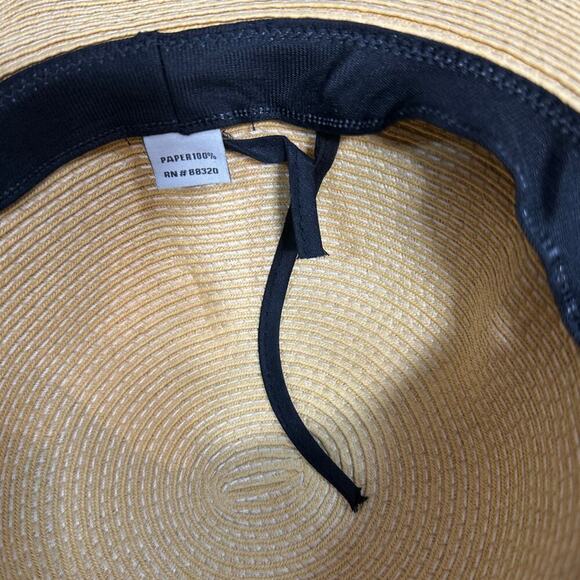 Large Brim Beach Sun Hat "On Cloud Wine" - Picture 3 of 11